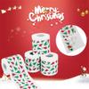 4 Roll Christmas Theme Home Toilet Paper Set,Xmas Novelty Toilet Tissue Bathroom,Xmas Tree Santa Color Toilet Paper view 4