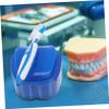 minkissy Denture Box for False Tooth Storage Portable Plastic Denture Box Soft-Bristle False Tooth Brushes for Orthodontic Care view 3
