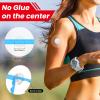 100 Pack Freestyle Libre Sensor Covers, Waterproof Libre Adhesive Patches Transparent CGM Patches Without Glue, for Showering, Swimming,Running,Cycling(Pink) view 2
