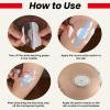 100 Pack Freestyle Libre Sensor Covers, Waterproof Libre Adhesive Patches Transparent CGM Patches Without Glue, for Showering, Swimming,Running,Cycling(Pink) view 4