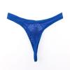 Men's Thong Hipster Briefs Mesh Sexy Mesh Underwear Low Rise G-String Sexy Comfortable T-Back Thong Breathable for Sissies Crossdressers Transgender Individuals, darkblue, S view 4