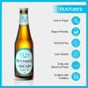 Menabrea Alcohol-Free Beer by Wise Bartender  Premium Alcohol-Free Lager with a Smooth, Full-Flavored Taste, Vegan & Low Sugar, No Alcohol Beer Perfect for Any Occasion (Pack of 12) view 2