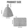 lasuroa 2pcs Sauna Hats & 2pcs Sauna Mats, High Absorbent Premium Felt Banya Set Sauna Caps And Sauna Pads Cushion Practical Steam Bath Sauna Accessories for Women And Men(Gray) view 2