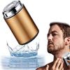 Mini Portable Electric Shaver, Newest Unisex USB Rechargeable Waterproof Shaver Mini Electric Shaver, Mini Travel Shaver Electric Beard Trimmer Portable Pocket Size Electric Razor (Gold) view 1