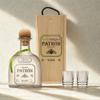 Personalised Patron Silver Tequila Gift Set with Shot Glasses - 70cl (40% ABV) view 2