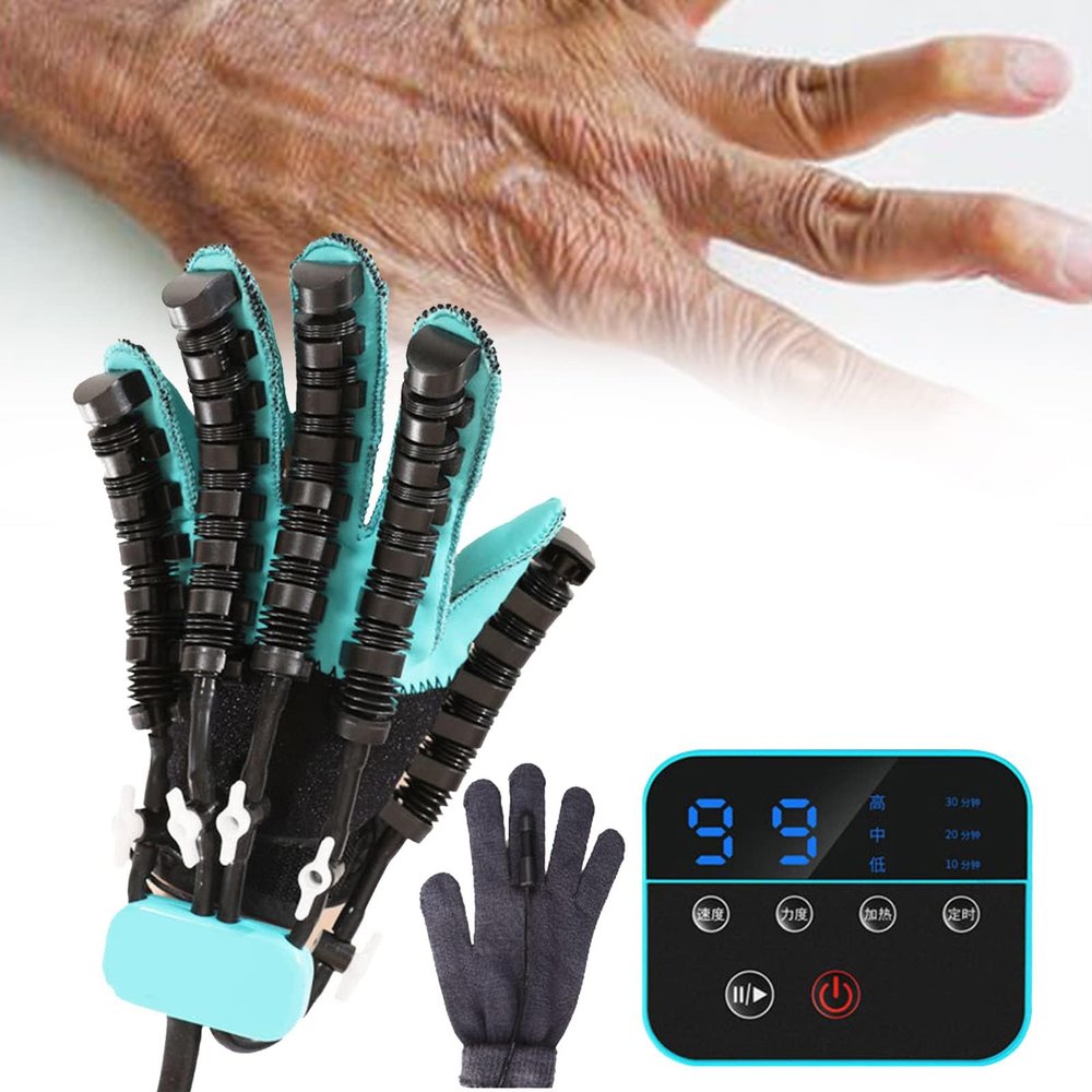 Finger rehabilitation training equipment electric gloves wholesale five-finger flexion and extension function exercise hand robot gloves