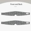 Silver Sequin Sparkle Pattern Print Men and Women Breathable and Adjustable Sleep Eye and Ear Muffs Mask Yoga Travel view 2