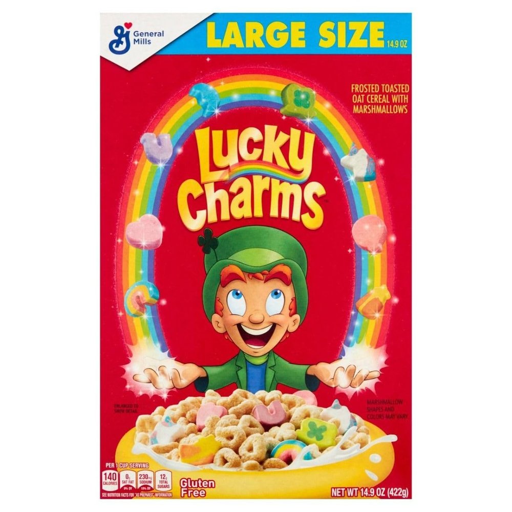 Lucky Charms Gluten Free Kids Breakfast Cereal I Large Size 14.9oz (422g) I Pack of 1 I US Import by The American Store