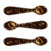 Leman Chocolate Golden Spot Spoons, Pack of 40  Premium Belgian Chocolate Spoons for Drinks & Desserts view 1