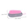 Anneome Hair Shampoo Brush and Scalp Massage Comb 2pcs Set Manual Hair Cleaning Massager for Home Use Haircare and Barbershop Supplies Random Color view 3