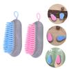 Anneome Hair Shampoo Brush and Scalp Massage Comb 2pcs Set Manual Hair Cleaning Massager for Home Use Haircare and Barbershop Supplies Random Color view 4
