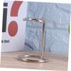 NULYLU Stainless Steel Shaving Brush Holder Stand for Men Barber Salon Brush Organizer view 2