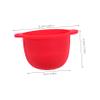 Beaupretty Silicone Mask Bowl Foldable Wax Warmer Pot for Hair Removal Waxing Supplies Red Kitchen Accessories view 2