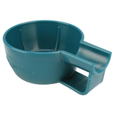 minkissy Shaving Soap Bowl Blue Thickened Plastic Large-Mouth Deep Small Barber Shave Bowl Anti-Drop for Wet Shaving Grooming Use