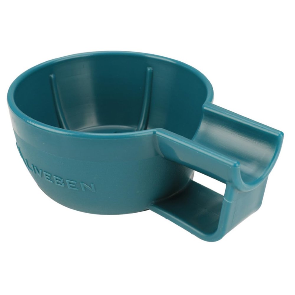 minkissy Shaving Soap Bowl Blue Thickened Plastic Large-Mouth Deep Small Barber Shave Bowl Anti-Drop for Wet Shaving Grooming Use