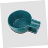 minkissy Shaving Soap Bowl Blue Thickened Plastic Large-Mouth Deep Small Barber Shave Bowl Anti-Drop for Wet Shaving Grooming Use view 2