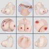 Fake breasts, Breast Breastplate Prosthesis High Collar Fake Breasts for Crossdressers Cosplay Mastectomy view 4