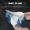 Abstract Ocean Waves Tissue Box Cover, Modern Long Tissue Box Holder, Foldable Leather Tissue Box Accessories for Bathroom, Office Desk, Car, Tabletop, Home Decor view 4