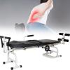 DPQYJPP Cervical Lumbar Traction Bed, Adjustable Manual Body Stretching Device, Foldable Traction Chair With Self-adhesive Leash, for Back Pain Relief Body Relax view 1