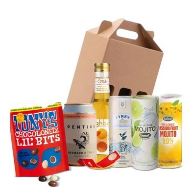 5 Wine & Cocktail Gift Pack including Tonys Chocolonely Balls in Gift Box