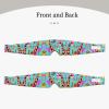 Colorful Giraffe Print Eye Mask Ear Mask Ultra Thin Breathable Adjustable Sleep Sound view 2