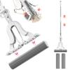FYDZ Premium Floor Cleaning Sponge Mop Set, Extra Absorbent with Dual Heads, Self-Wringing Roller, Adjustable Handle for All Floors, Easy-to-Wash Design view 4