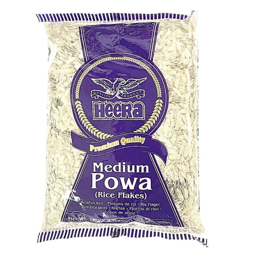 Lily's Indian Vegetarian Cuisine, Heera Powa Medium White Flaked Rice, 1kg