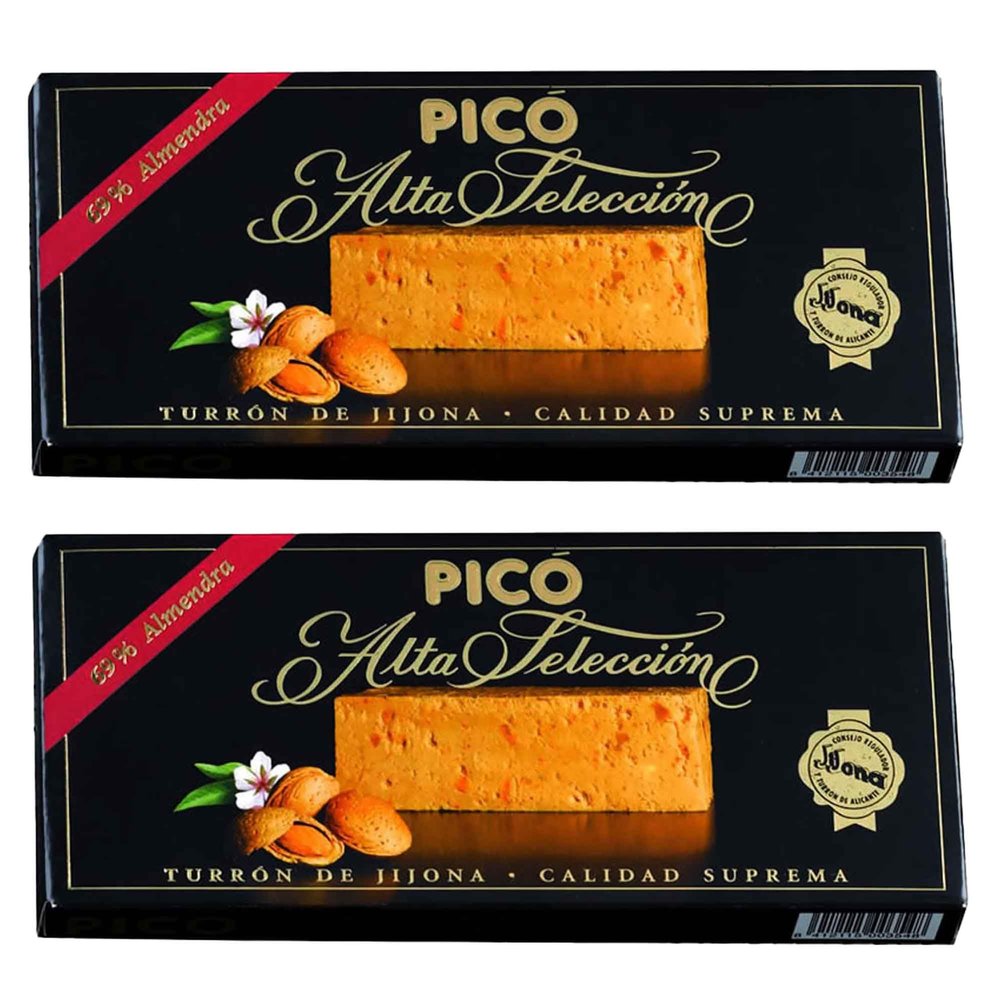 2x Pico Jijona Turron, Soft Nougat 150g Supreme Quality of Spanish Nougat
