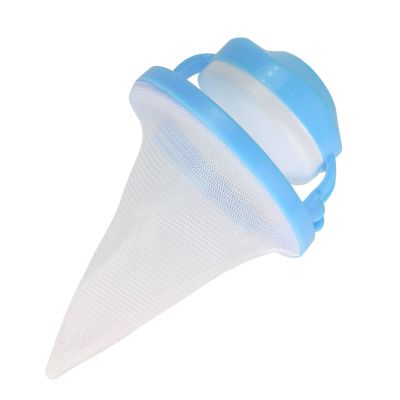 Pet Hair Remover For Laundry, Washing Machine Hair Catcher Floating Hair Filtering Mesh Removal with Fine Mesh Laundry Hair Catcher For Washing Machine (Blue)