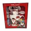 Christmas Assorted Treats Gift Hamper Holiday Mug & Treat Set with Hot Chocolate, Marshmallows, Chocolates, and Festive Mug Saucer Spoon view 1