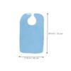 MOLUCKFU Reusable Adult Bibs for Elderly Men Made of Comfortable Microfiber with Adjustable Fit, Waterproof Clothing Protector for Nursing Homes and Hospitals view 2