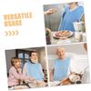 MOLUCKFU Reusable Adult Bibs for Elderly Men Made of Comfortable Microfiber with Adjustable Fit, Waterproof Clothing Protector for Nursing Homes and Hospitals view 3