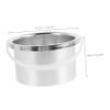 minkissy Wax Machine Warmer Replacement Pot 105mm Aluminum Melting Bowl Hard Wax Pot Insert for Professional Hair Removal Pan view 2