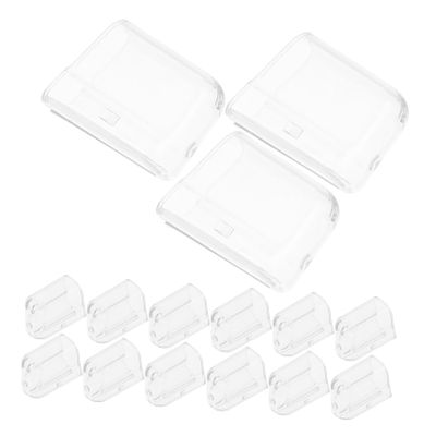 Beaupretty 20pcs Toothbrush Head Protective Covers for Electric and Manual Toothbrushes PC Material Easy to Install Travel and Home Use