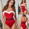 CXKOLD sexy christmas jumpers for women black lingerie set sexy lingerie for women sets naughty plus women sexy outfit for bedroom women's mesh sheer lingeire plus size sexy lingerie view 3