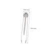 AUTSUPPL Elegant Eyebrow Brush and Tweezers Stainless Steel Tweezers Brow Brush Lash Comb for Makeup Artists Women Men Travel view 2