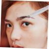 AUTSUPPL Elegant Eyebrow Brush and Tweezers Stainless Steel Tweezers Brow Brush Lash Comb for Makeup Artists Women Men Travel view 4