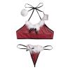 CXKOLD sexy santa dress lingerie sets for women women's lingerie sets sexy santa claus costume women lingerie mini dress topjiao women sexy secretary outfit lingerie set red plus size view 1