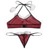 CXKOLD sexy santa dress lingerie sets for women women's lingerie sets sexy santa claus costume women lingerie mini dress topjiao women sexy secretary outfit lingerie set red plus size view 2