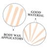 AUTSUPPL 100pcs Single Use Hair Removal Wooden Wax Sticks 88mm Irregular Wax Applicator Rods for Women Body Waxing Facial and Nose Hair Removal view 3