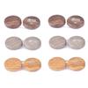 bepisof Contact Lens Case - Dual Case with Leather Ring, Leak-Proof and Portable(3Colors6Pack) view 1