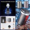 FreshCart Basics 2024 Portable Electric Mini Shaver Men, 2 in 1 Waterproof Wireless Rotary Shaver for Face & Body, Wet & Dry, Silver view 4