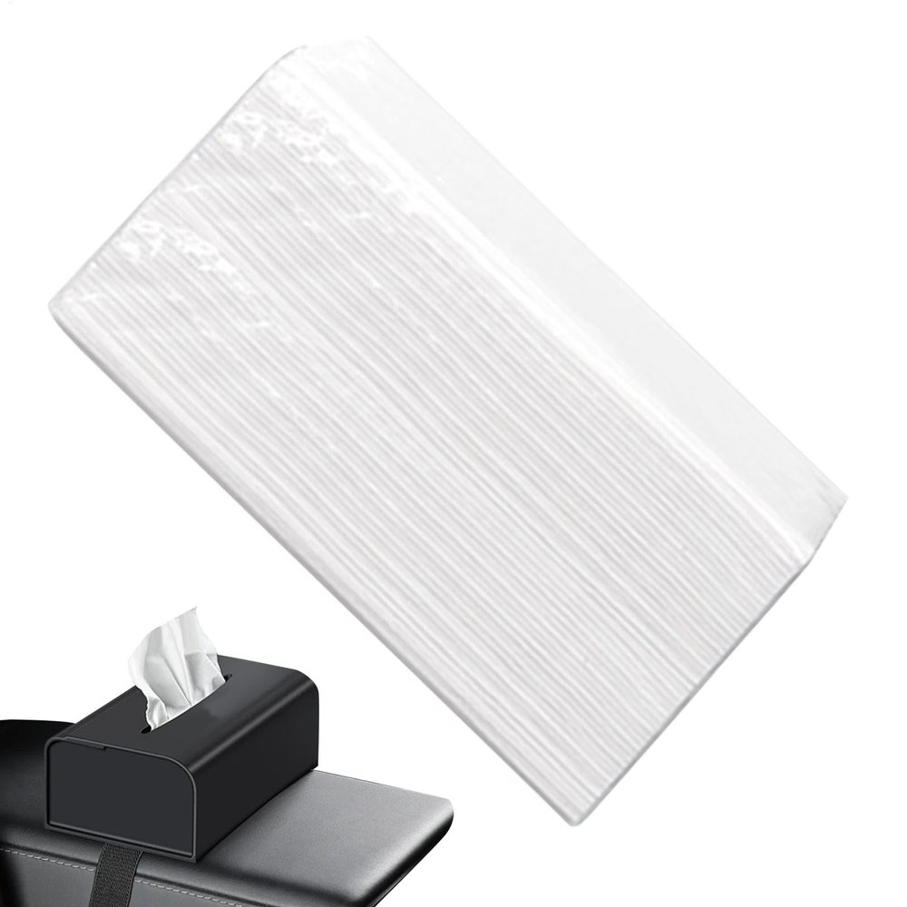 Car Paper Towels, Double-Tier Napkin Holder Refill Car Travel Tissues, Lightweight Travel Tissue Packs Travel Size Tissues for Car Home Company