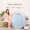 AOEGBY Steam Box 1 Person Healthy Steam Sauna Portable Spa Room Home Folding Adult Sauna Room Home Sauna(Purple) view 2