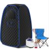AOEGBY Steam Box Foldable Steam Sauna Portable Sauna For Home Tent Sauna Box With Steamer Remote Control Folding Chair 9 Levels Home Sauna view 1