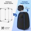 AOEGBY Steam Box Foldable Steam Sauna Portable Sauna For Home Tent Sauna Box With Steamer Remote Control Folding Chair 9 Levels Home Sauna view 3