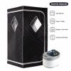AOEGBY Steam Box Portable Sauna Box For Home Steam Sauna Indoor Foldable Sauna Tent Personal Full Body Spa With 4L 1600W Steamer Remote Control Home Sauna(Tent and 4L Steamer) view 2