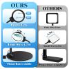 10X 30XMagnifying Glass with Light and Stand, 3 Color Modes 10 Bright Levels Dimmable LED Desk Lamp, Flexible Gooseneck Lighted Magnifier for Close Work Craft Hobby Painting Sewing Jewelry Reading view 3