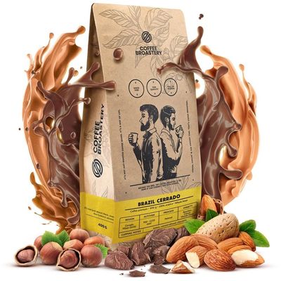 Coffee Broastery Brazil Cerrado Premium 400g | Brazilian Speciality Coffee | Freshly Roasted | Artisan Roastery | Coffee Bags | Beans | Espresso