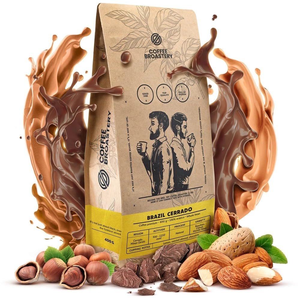Coffee Broastery Brazil Cerrado Premium 400g | Brazilian Speciality Coffee | Freshly Roasted | Artisan Roastery | Coffee Bags | Beans | Espresso
